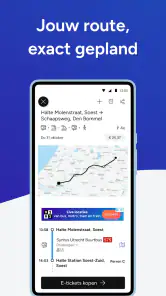 9292 reisplanner OV + e-ticket screenshot