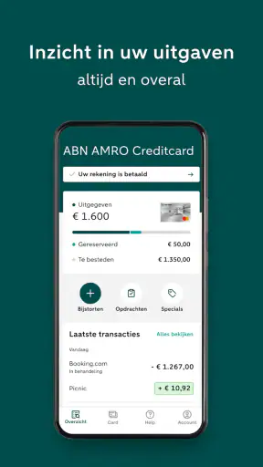 ABN AMRO Creditcard screenshot 1