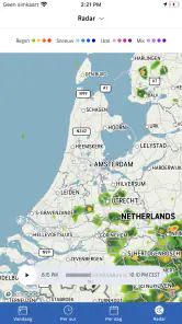 AccuWeather weerbericht screenshot