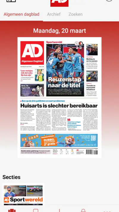 AD - Digitale krant screenshot 1