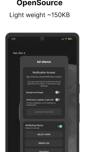 Ad-silence - OpenSource screenshot 1