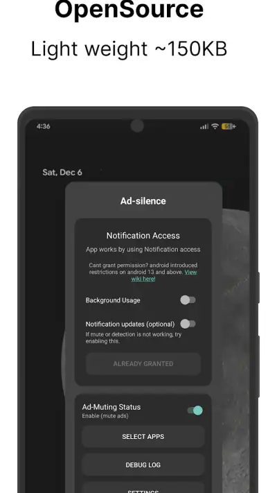 Ad-silence - OpenSource screenshot 1