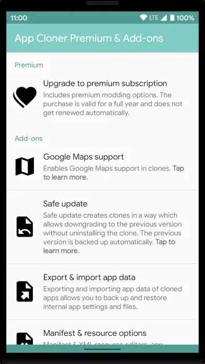 App Cloner Premium & Add-ons screenshot 1