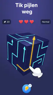 Arrow Puzzle 3D - Puzzelspel screenshot 1