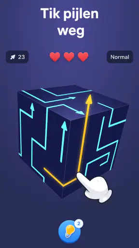 Arrow Puzzle 3D - Puzzelspel screenshot 1