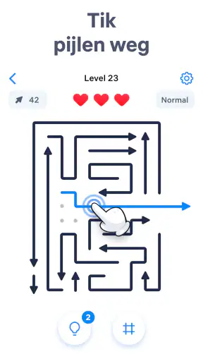 Arrow Puzzle - Puzzelspellen screenshot 1