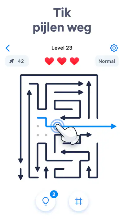 Arrow Puzzle - Puzzelspellen screenshot 1