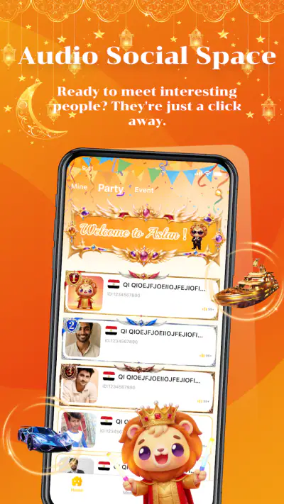 Aslan - Group Voice Chat Room screenshot 1