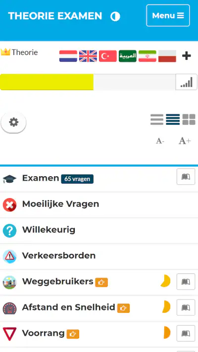 Auto Theorie Examens CBR 2026 screenshot 1