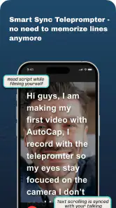 AutoCap Captions Teleprompter screenshot