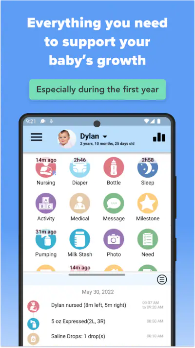 Baby Connect (je babyjournaal) screenshot 1