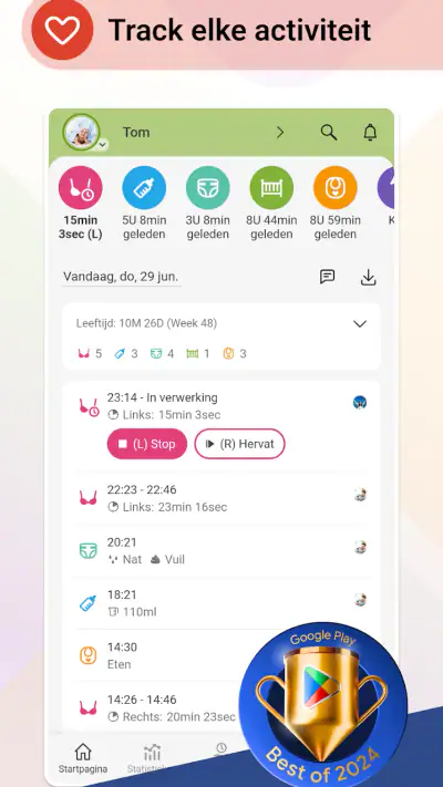 Baby Daybook - Newborn Tracker screenshot 1