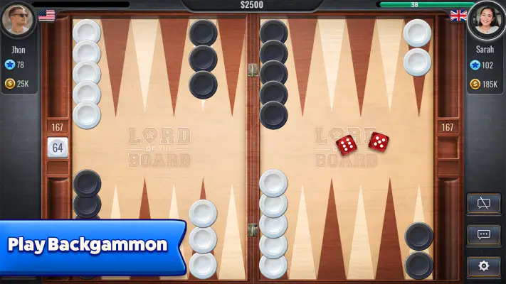 Backgammon - Lord of the Board screenshot 1