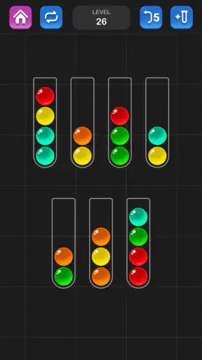 Ball Sorteer Kleur Puzzelspel screenshot 1