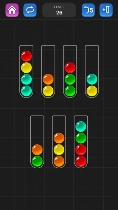 Ball Sorteer Kleur Puzzelspel screenshot 1