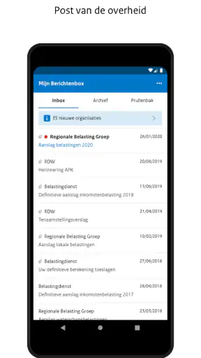 Berichtenbox screenshot 1