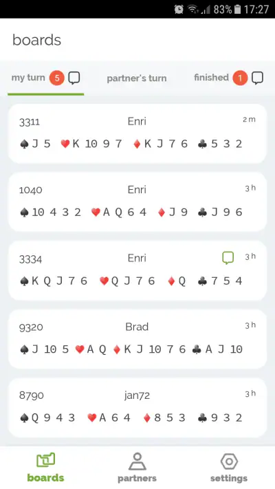 bid72 - beter bieden in bridge screenshot 1