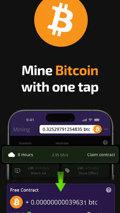 Bitcoin-mijnbouw (Cryptominer) screenshot 1
