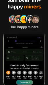 Bitcoin-mijnbouw (Cryptominer) screenshot