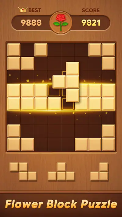 Block Flower: Wood Puzzle screenshot 1