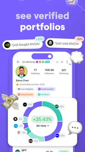 Blossom: Social Investing screenshot 1