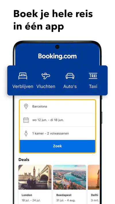 Booking.com Hotelreserveringen screenshot 1