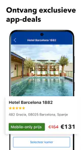 Booking.com Hotelreserveringen screenshot