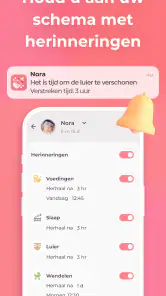 Borstvoeding app Baby-tracker screenshot