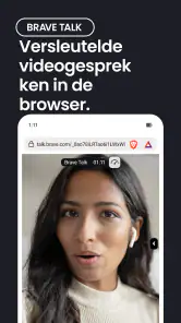 Brave privé-webbrowser screenshot