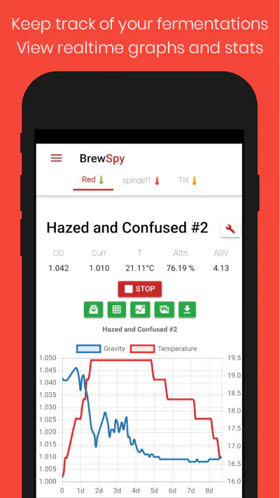 BrewSpy - iSpindel Tilt Plaato screenshot 1