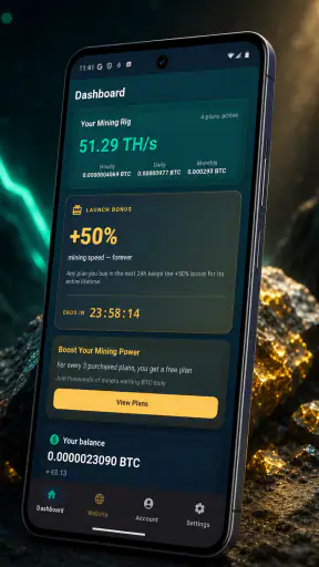 BTC Cloud Miner screenshot 1
