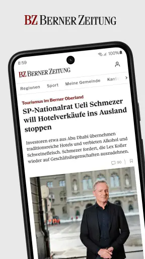 BZ Berner Zeitung Nachrichten screenshot 1