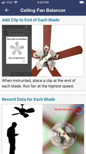 Ceiling Fan Balancer screenshot 1
