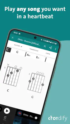 Chordify: Song Chords & Tuner screenshot 1