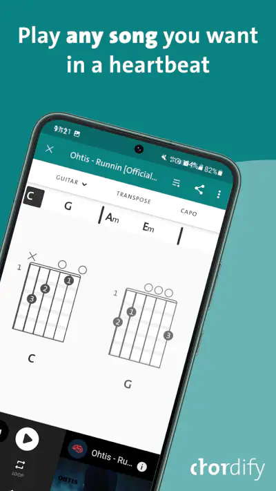 Chordify: Song Chords & Tuner screenshot 1