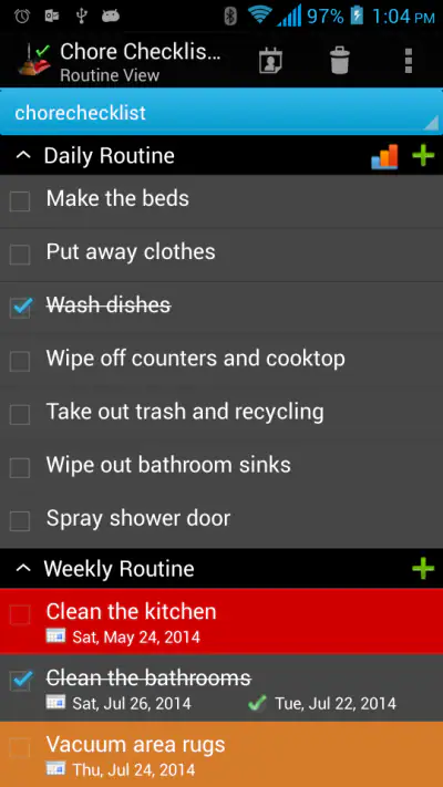 Chore Checklist screenshot 1