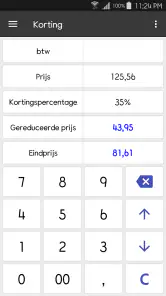 ClevCalc - Rekenmachine screenshot
