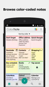ColorNote notities notitieblok screenshot