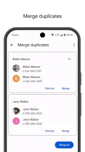 Contacten screenshot
