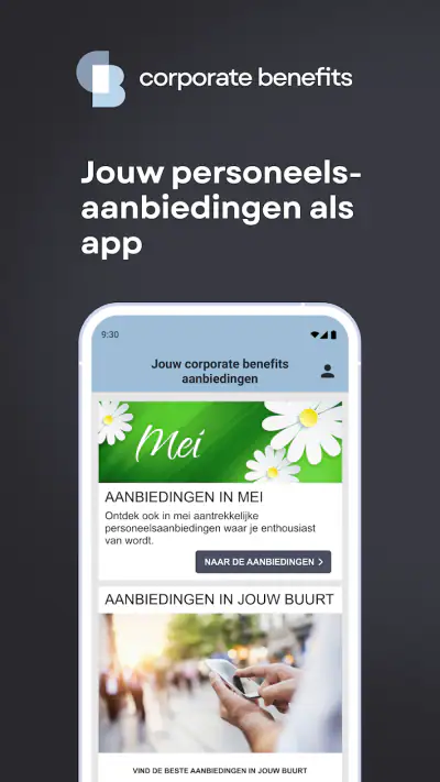corporate benefits Benelux screenshot 1