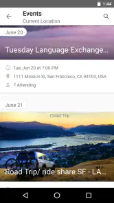 Couchsurfing Travel App screenshot