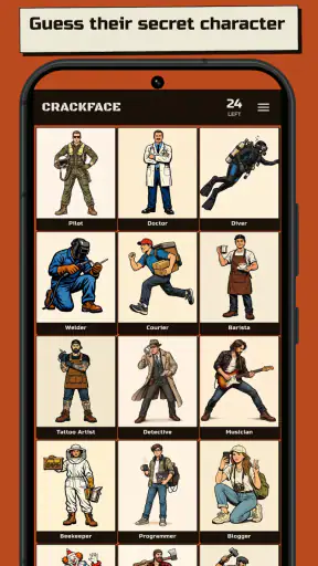 Crackface: Guess the Character screenshot 1