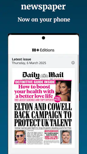Daily Mail Newspaper screenshot 1