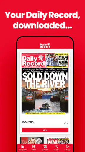 Daily Record Newspaper screenshot 1