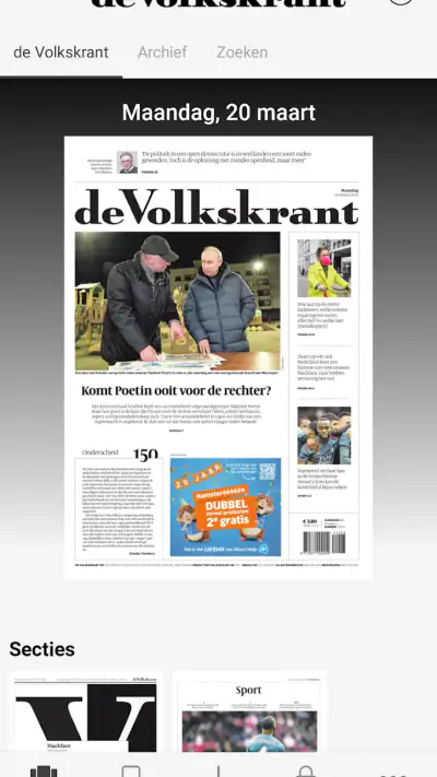 de Volkskrant Krant screenshot 1