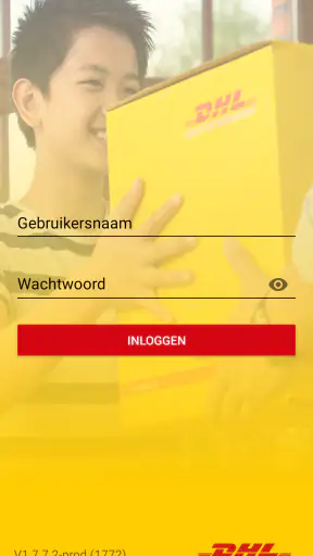 DHL eCommerce voor bezorgers screenshot 1