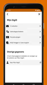 DigiD screenshot