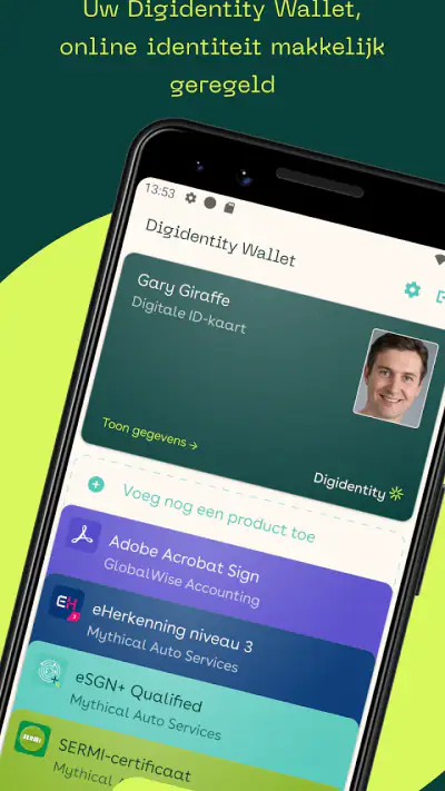 Digidentity Wallet screenshot 1