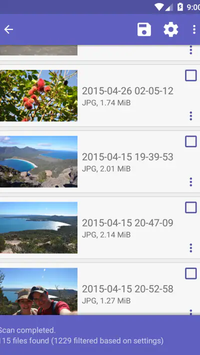 DiskDigger Pro file recovery screenshot 1