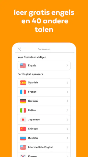 Duolingo: Taallessen screenshot 1